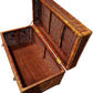 Large Wicker Storage Chest Rattan Trunk Basket with Handles 90cm (Pre-Loved)