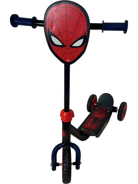 Marvel Spider-Man Push Scooter Kids Red Black Design (Pre-Loved)