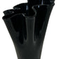 Black Glass Sculptural Vase (Pre-loved)