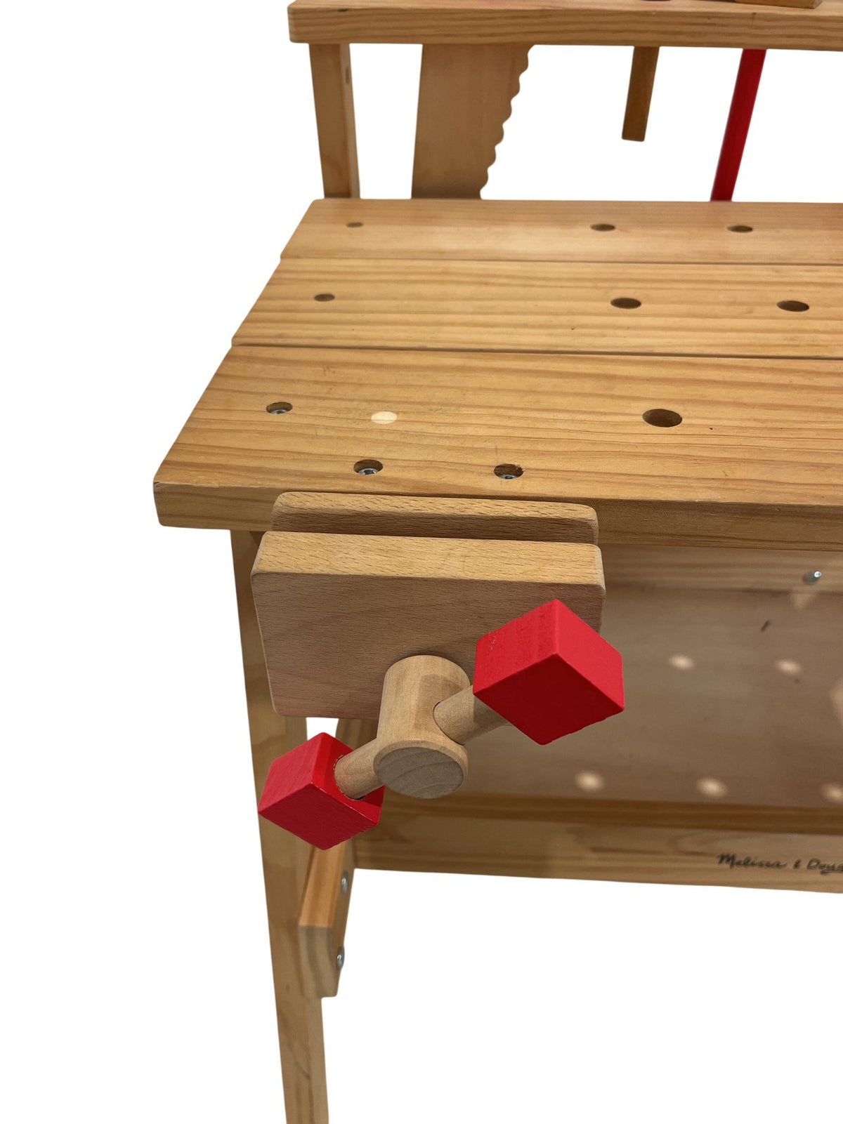 Melissa & Doug Children's Wooden Toy Workbench Pretend Play Set (Pre-Loved)