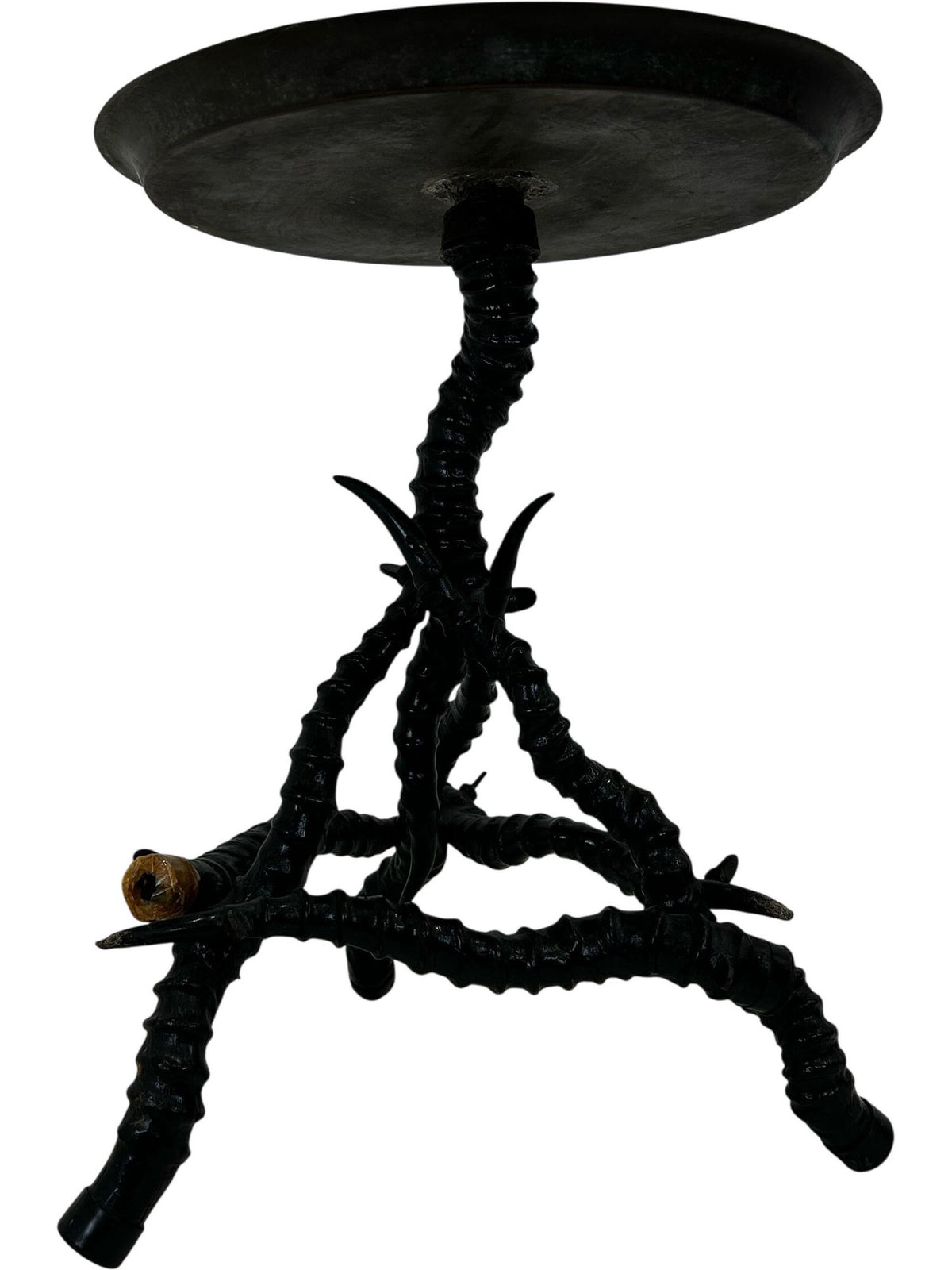 Brass Tray Top Tripod Side Table (Pre-Loved)