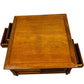 Wooden Square Coffee Table with Drawers & Open Storage (Pre-Loved)