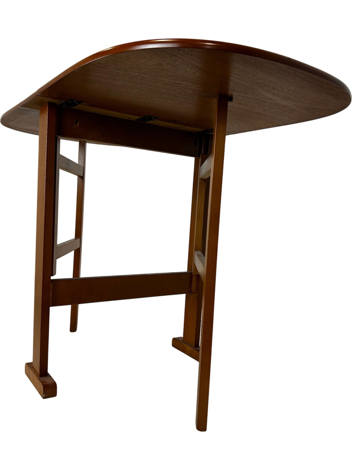 Drop Leaf Folding Dining Table Compact Space Saving Wood 120cm (Pre-Loved)