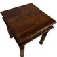 Vintage Style Wooden Side Table Oak Finish Turned Legs Accent (Pre-Loved)