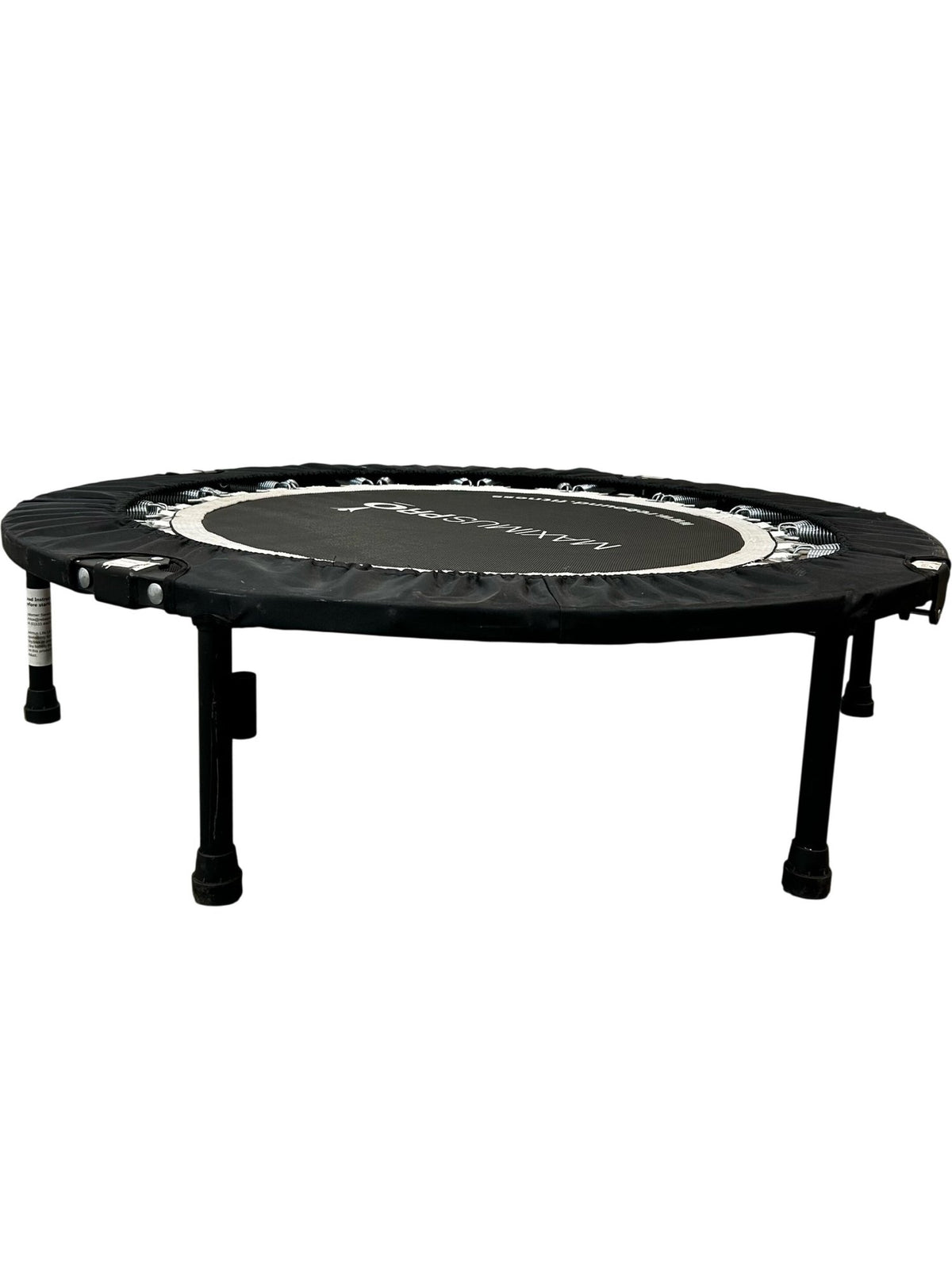 Maximus Pro Folding Fitness Rebounder Mini Trampoline Black (Pre-Loved)