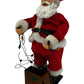 Animated Santa Claus with Light-Up Christmas String Lights 32cm (Pre-Loved)