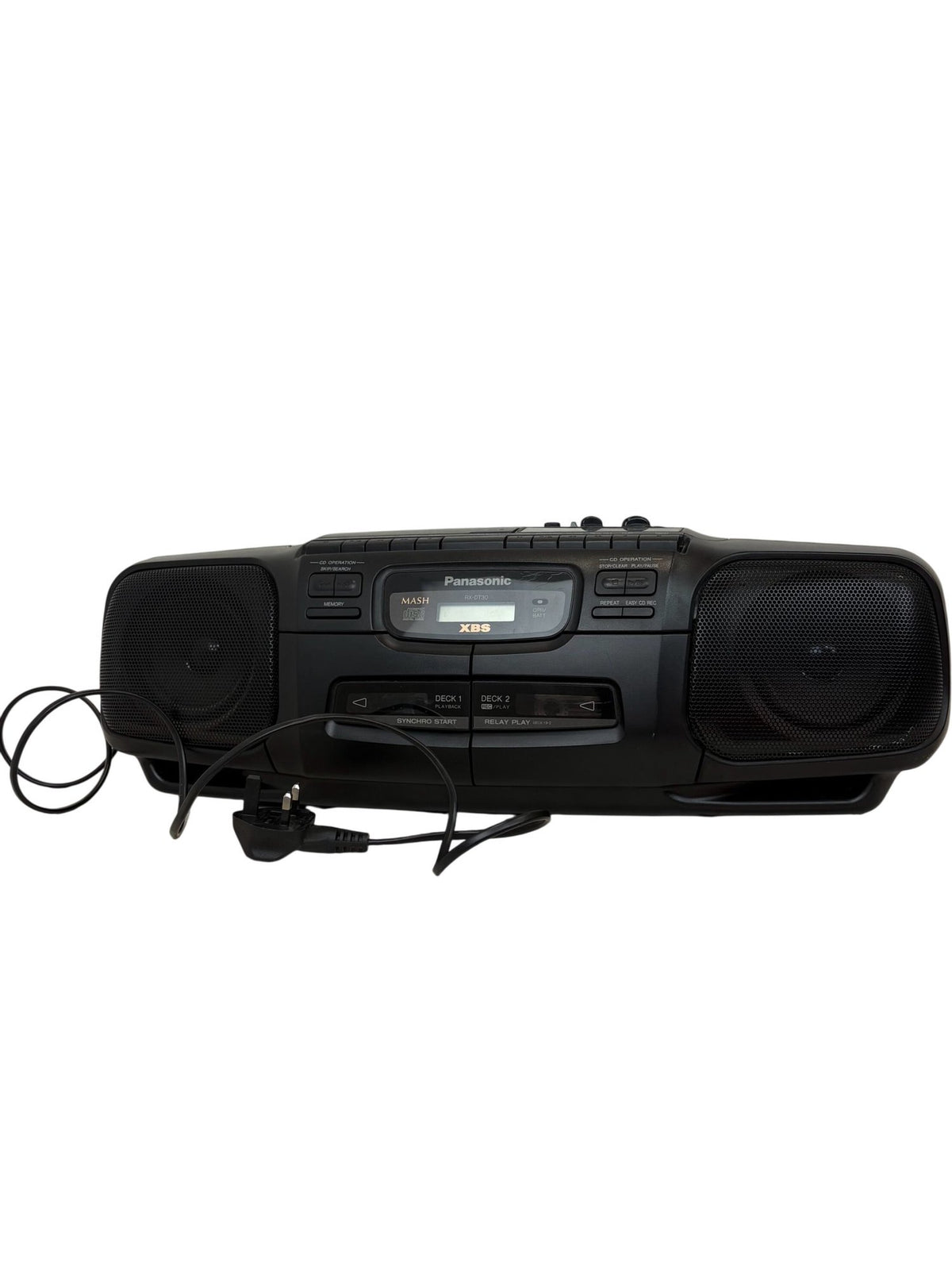 Serviced Panasonic Boombox RX-DT30 Dual Cassette CD Player (Pre-Loved)