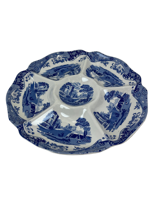 Spode Blue Italian Hors d'oeuvre Dip Tray (Pre-Loved)