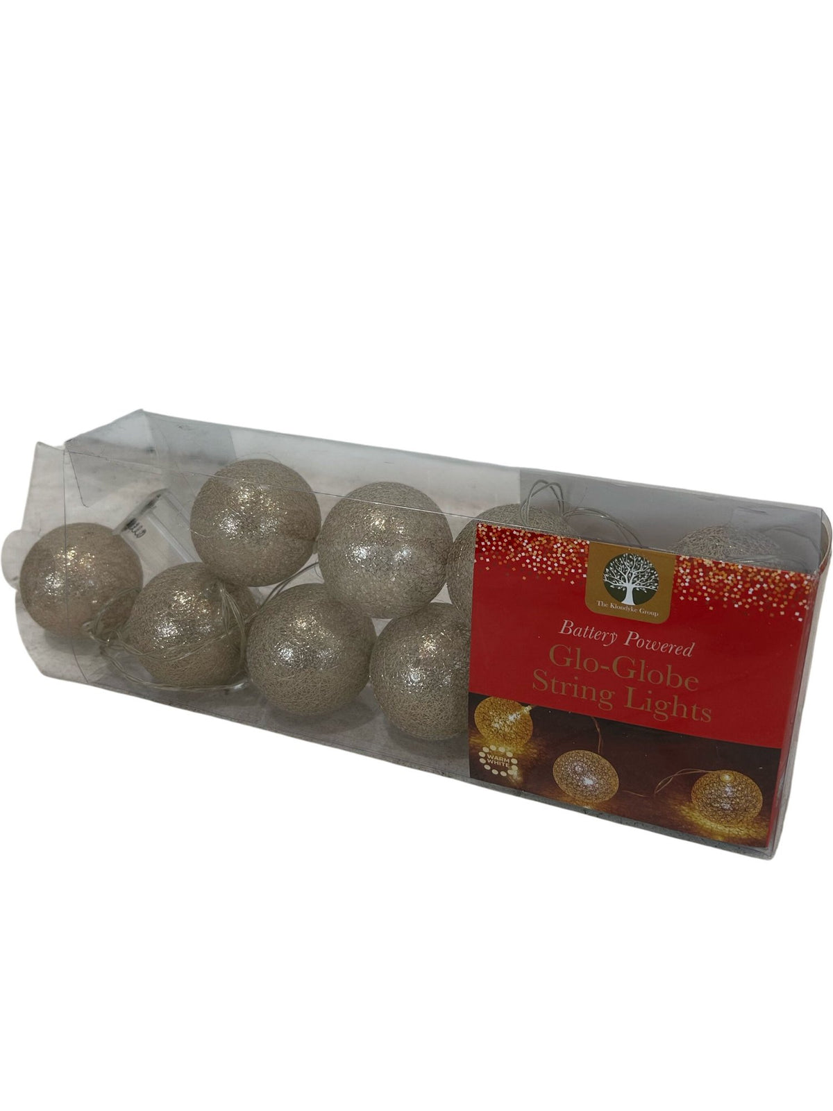 The Natural Tree Company Warm White Glo-Globe String Lights x10 (New)