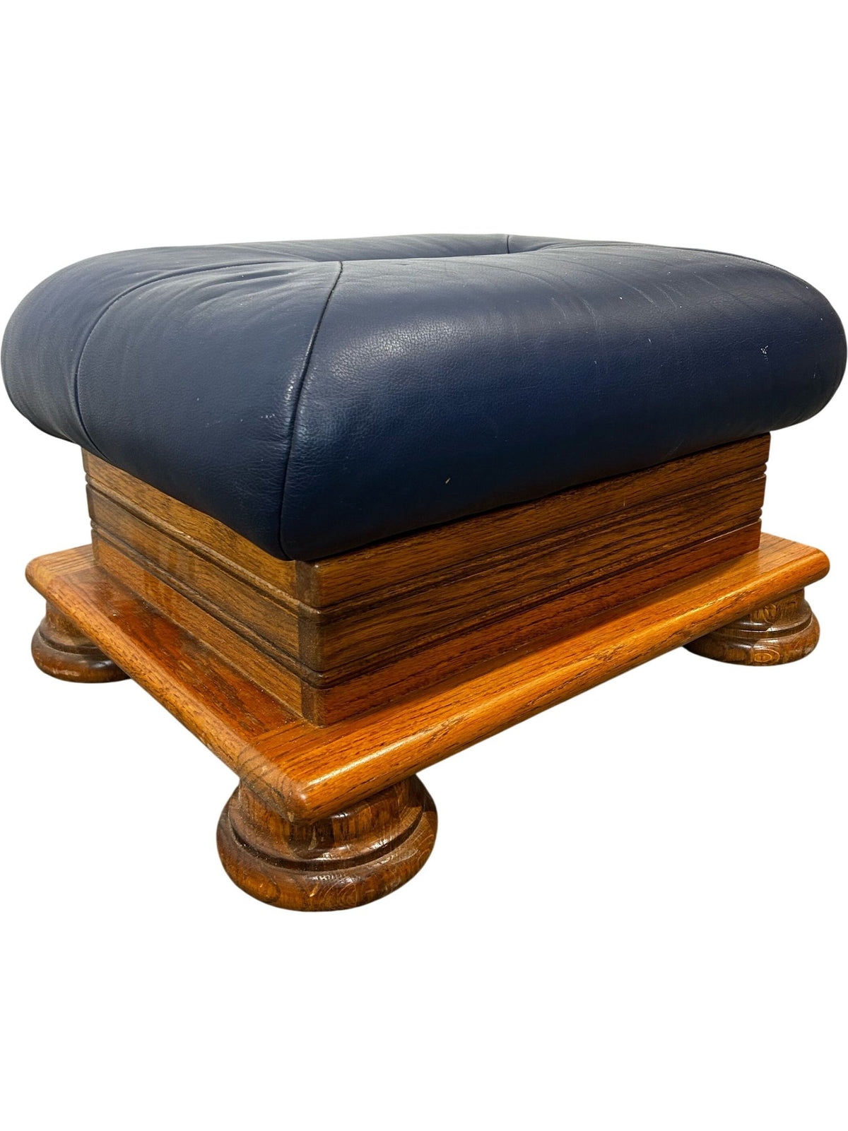 Leather Ottoman Footstool (Pre-Loved)
