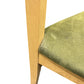Pair Of Honey Oak Green Moss Upholstered Dining Chairs (Pre-Loved)