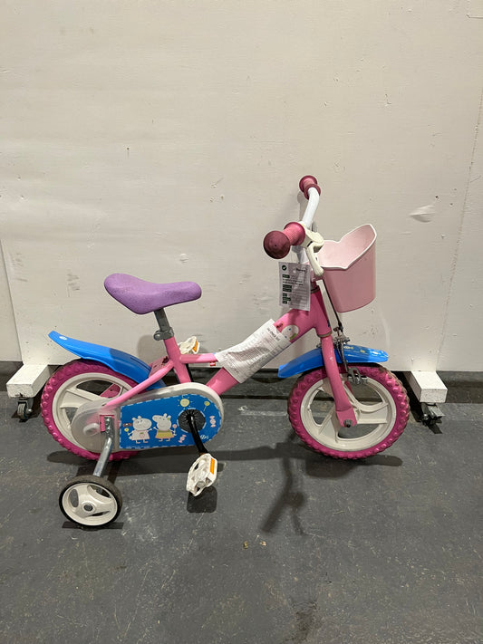 Peppa Pig Pink 12” Children’s Bike With Stabilisers (Pre-Loved)