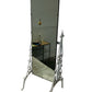 Vintage White Metal Ornate Cheval Dressing Mirror (Pre-Loved)