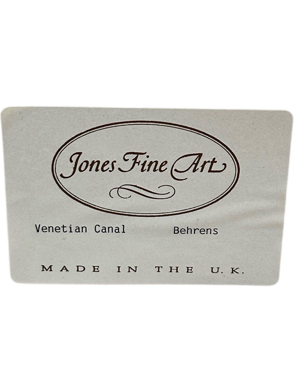 Jones Fine Art Venetian Canal Framed Artwork (Pre-Loved)