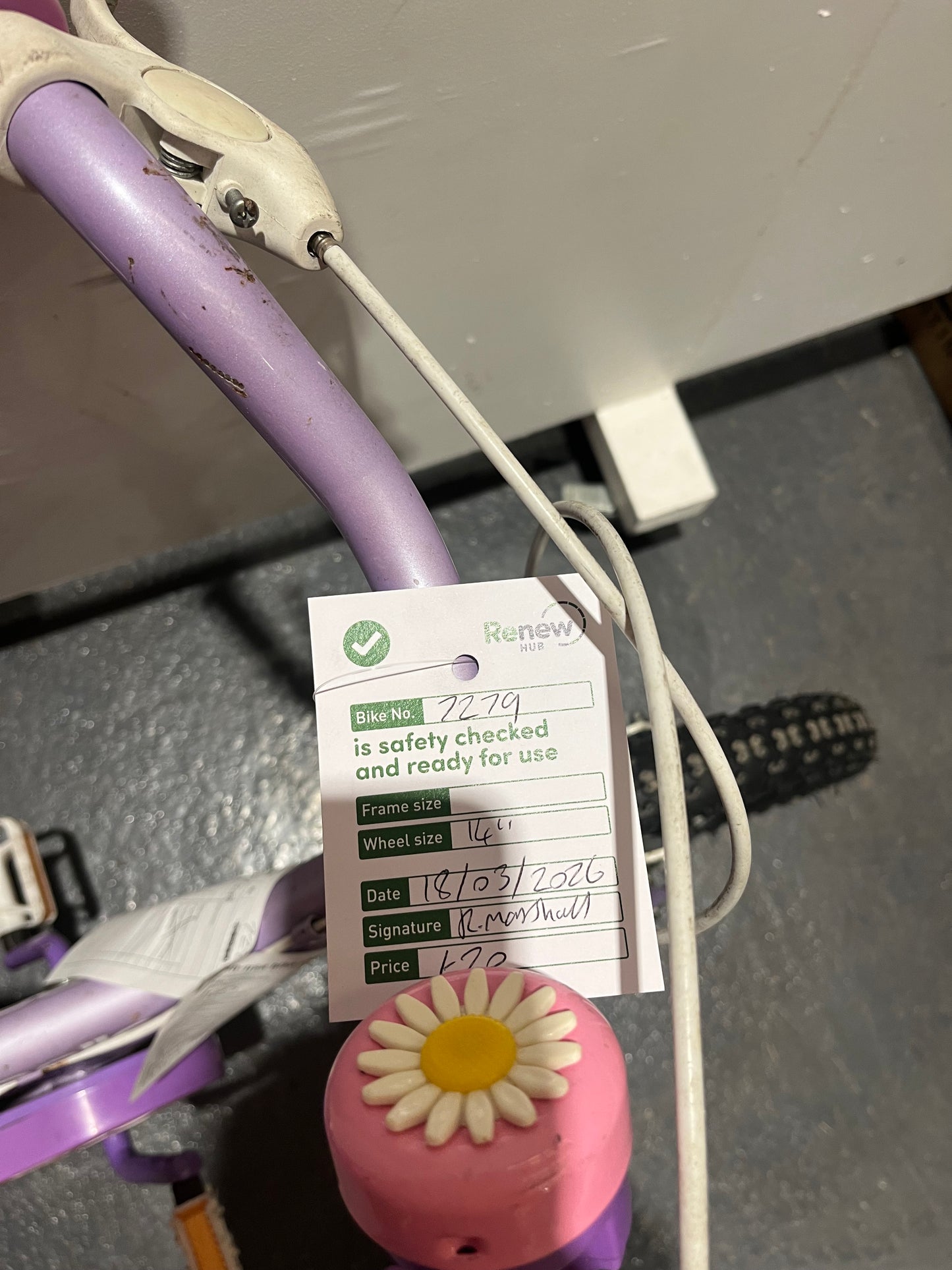 Apollo Petal Light Purple 14” Children’s Bike (Pre-Loved)