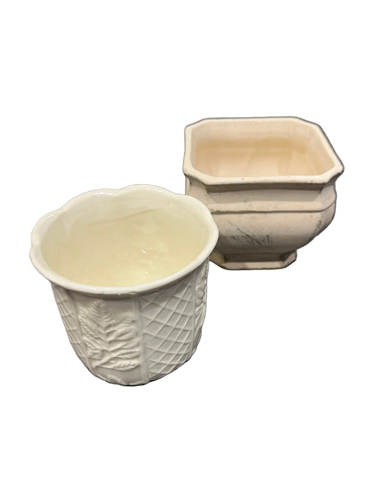 Vintage-Style Small Plant Pots (Pre-Loved)