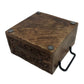 Dark Brown Wooden Engraved Organisation Caddy Box (Pre-Loved)