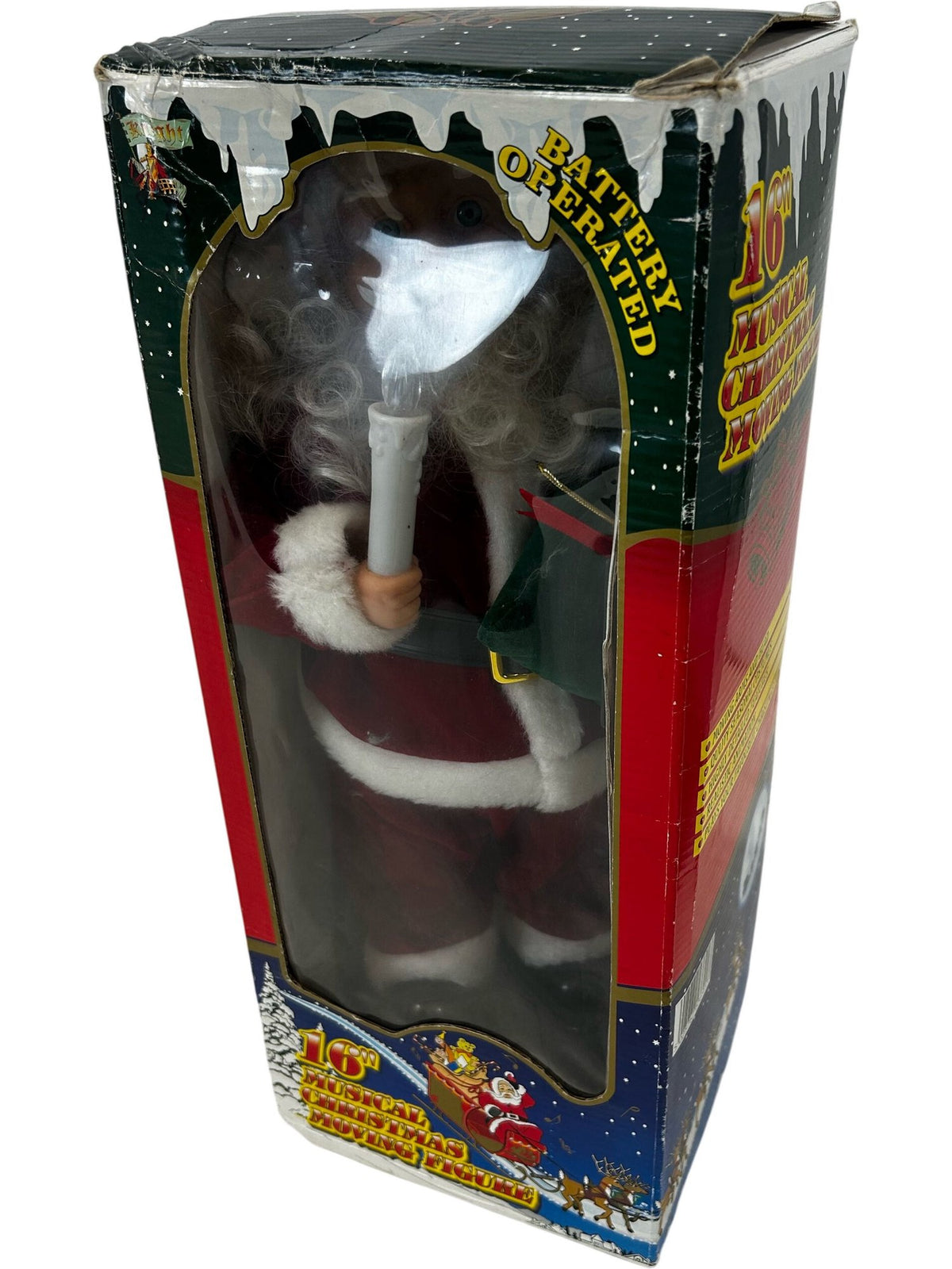 16in Musical Santa Christmas Motionette Battery Operated Figure (Pre-Loved)