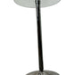 Round Glass Bar Table with Chrome Pedestal Base 60cm (Pre-Loved)