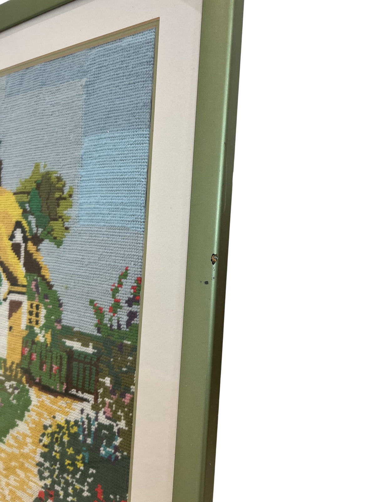 Cross-Stitch Embroidery Framed Wall Artwork (Pre-Loved)
