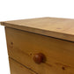 Pine 3 Drawer Bedside Table Cabinet Natural Wood Bedroom Storage (Pre-Loved)