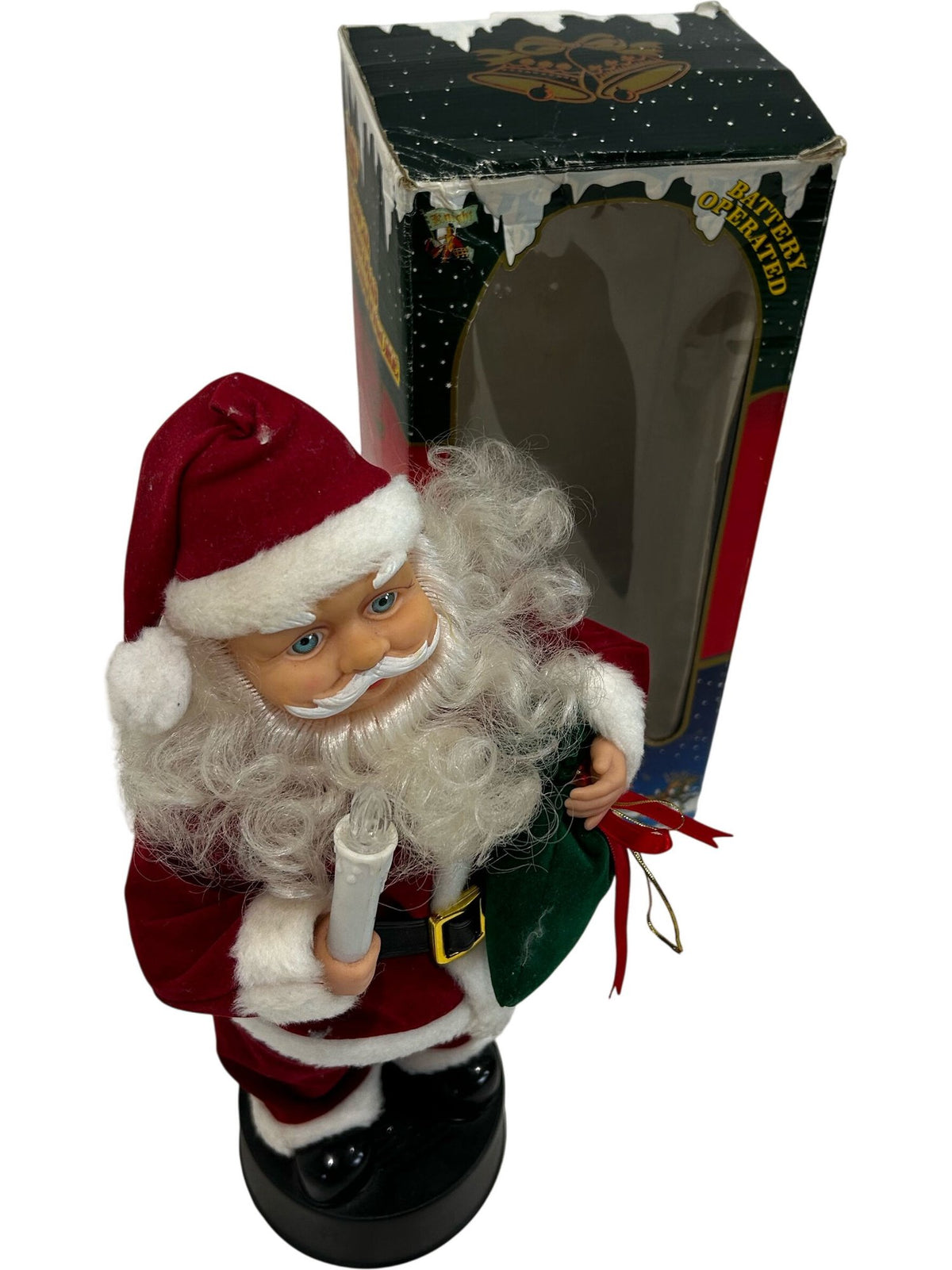 16in Musical Santa Christmas Motionette Battery Operated Figure (Pre-Loved)