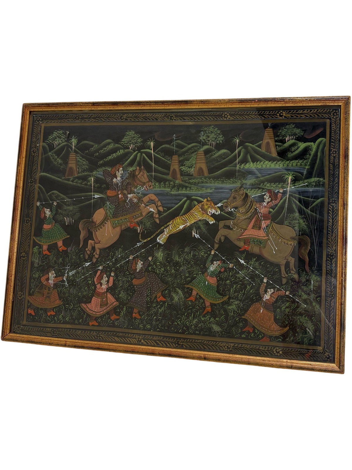 Framed Traditional Painting Battle Scene (Pre-Loved)