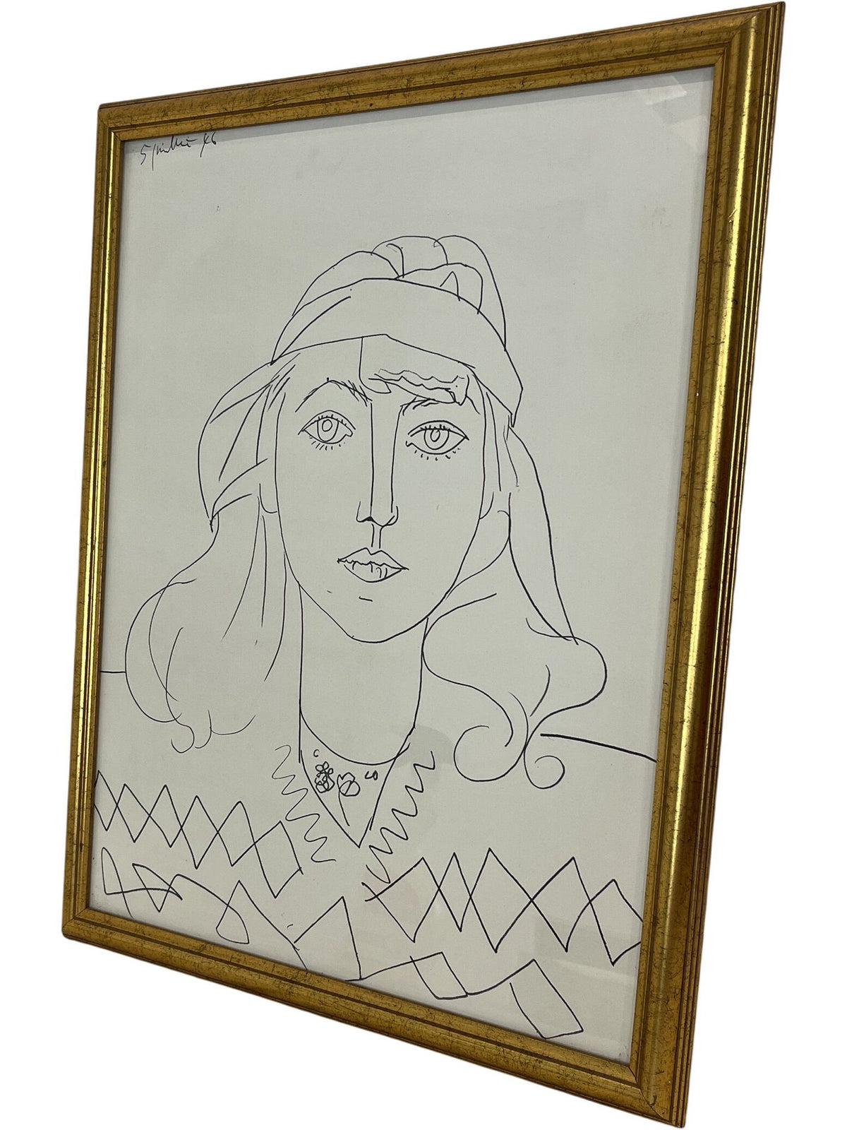 Pablo Picasso Françoise Au Bandeau Framed Art Print (Pre-Loved)