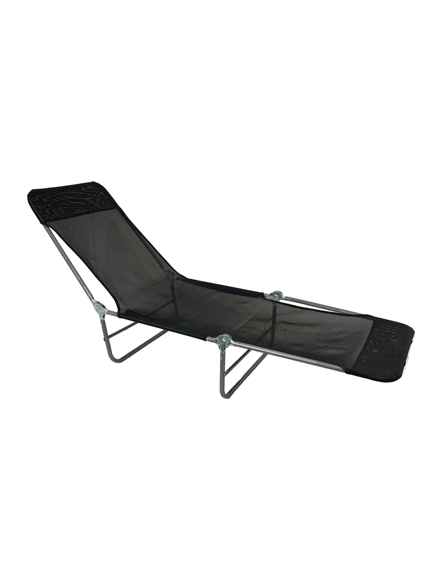 Set Of 2 Black Folding Sun Loungers (Pre-Loved)
