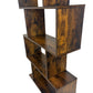 Modern Wooden Bookcase Tall Shelf Unit Zigzag Design (Pre-Loved)