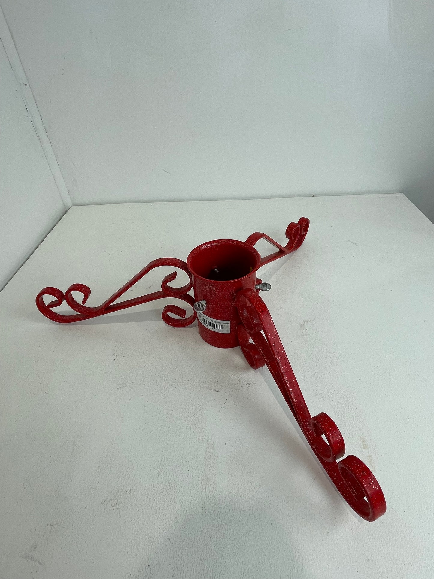 Red Metal Christmas Tree Stand (New)