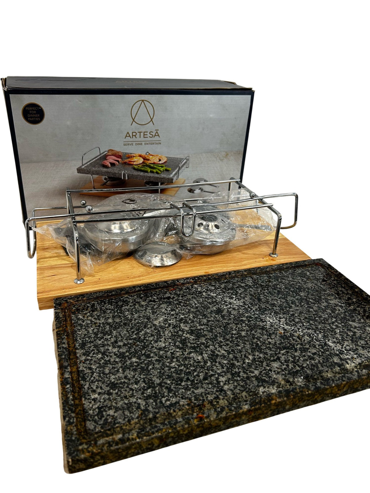 Artesa Natural Marble Hot Stone Grill Set (Pre-Loved)