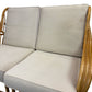 Vintage Bamboo Rattan Conservatory Sofa Two Seater Cane Frame (Pre-Loved)