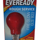 Pair Of Eveready Red Fire Glow Rough Service Bulb B22 60W (Unused)
