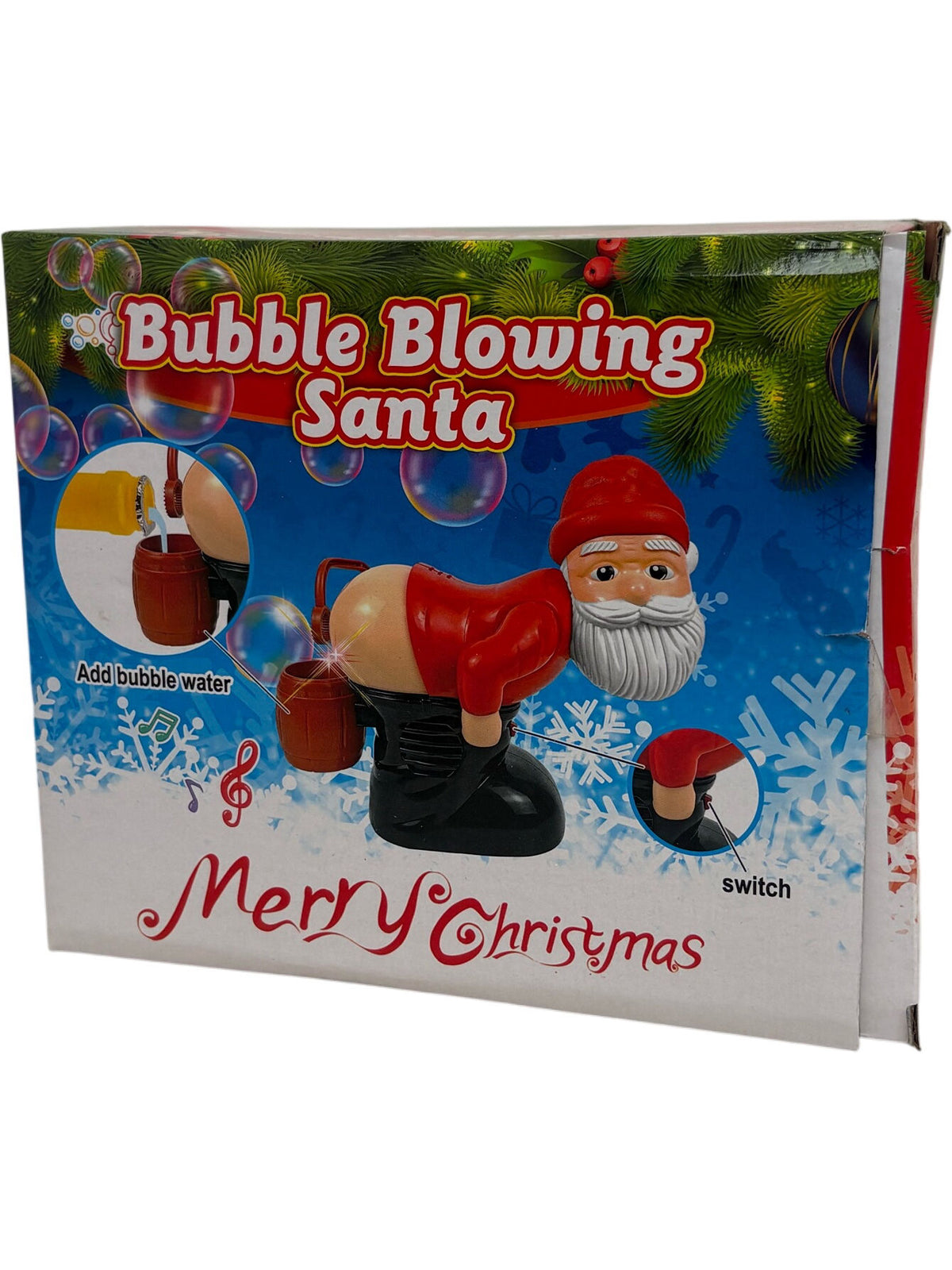 Bubble Blowing Santa Christmas Decoration (Unused)