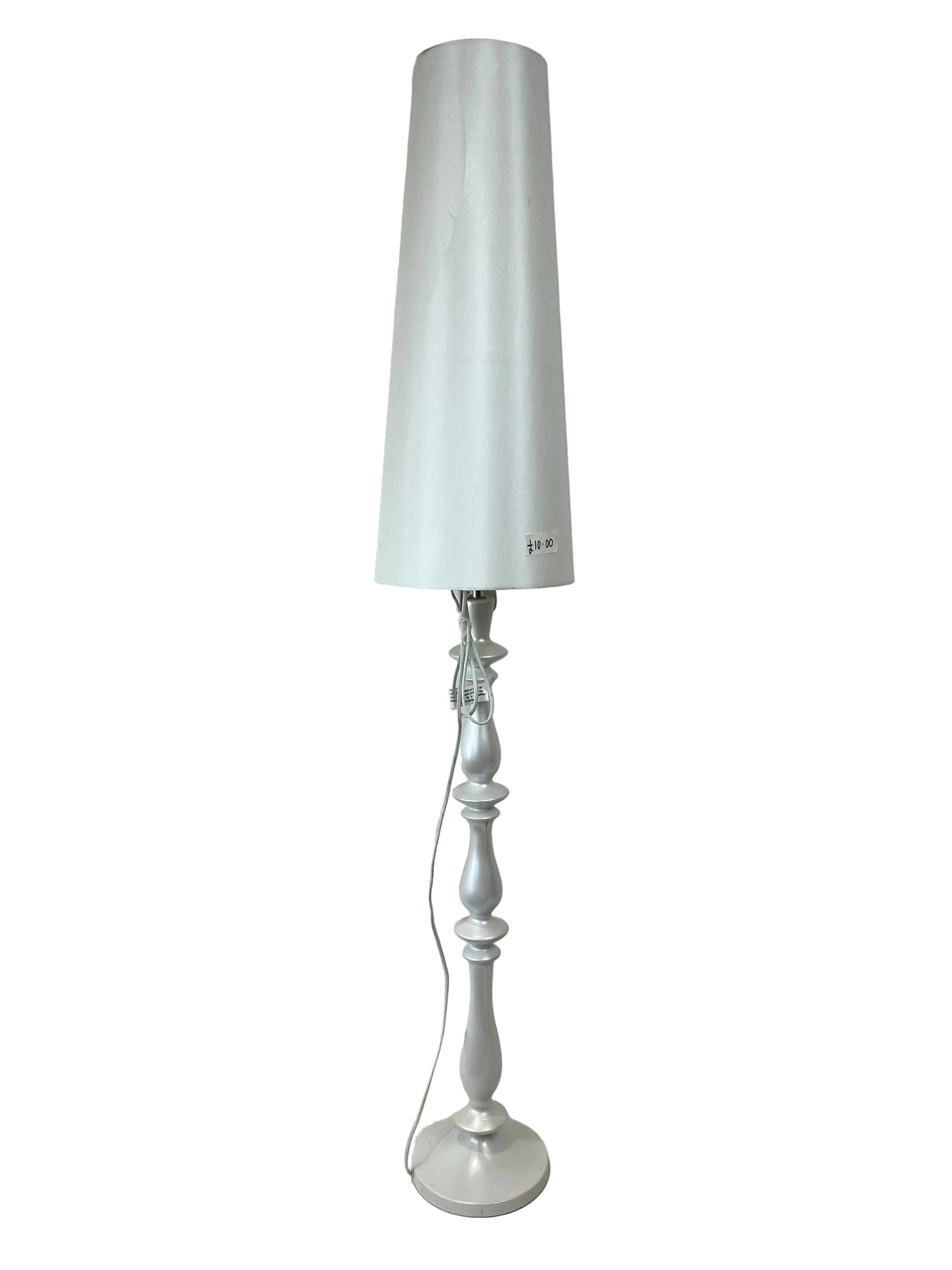 White Iridescent Floor Lamp (Pre-Loved)
