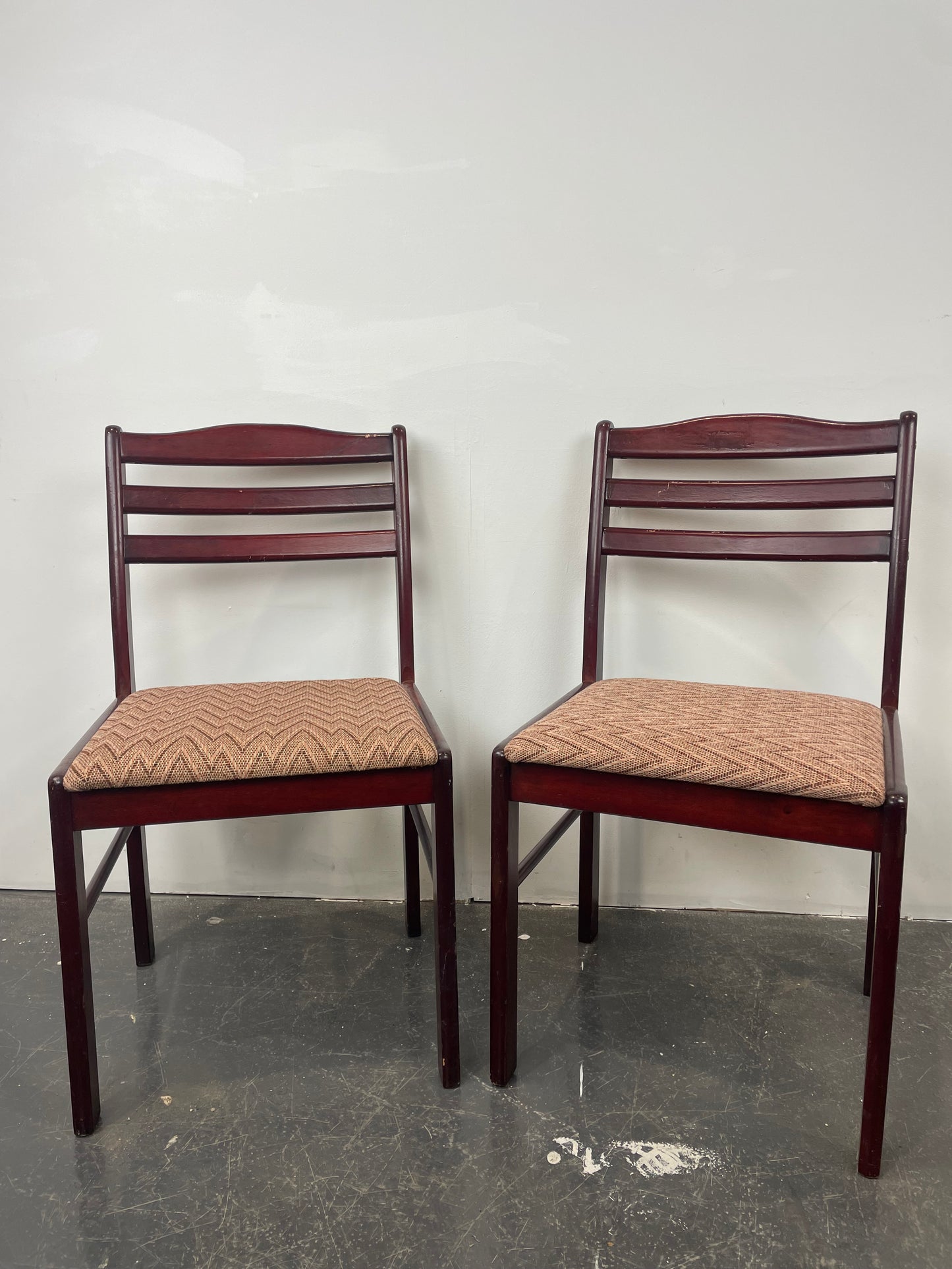 Brown Cushioned Chairs X2 (Pre-loved)