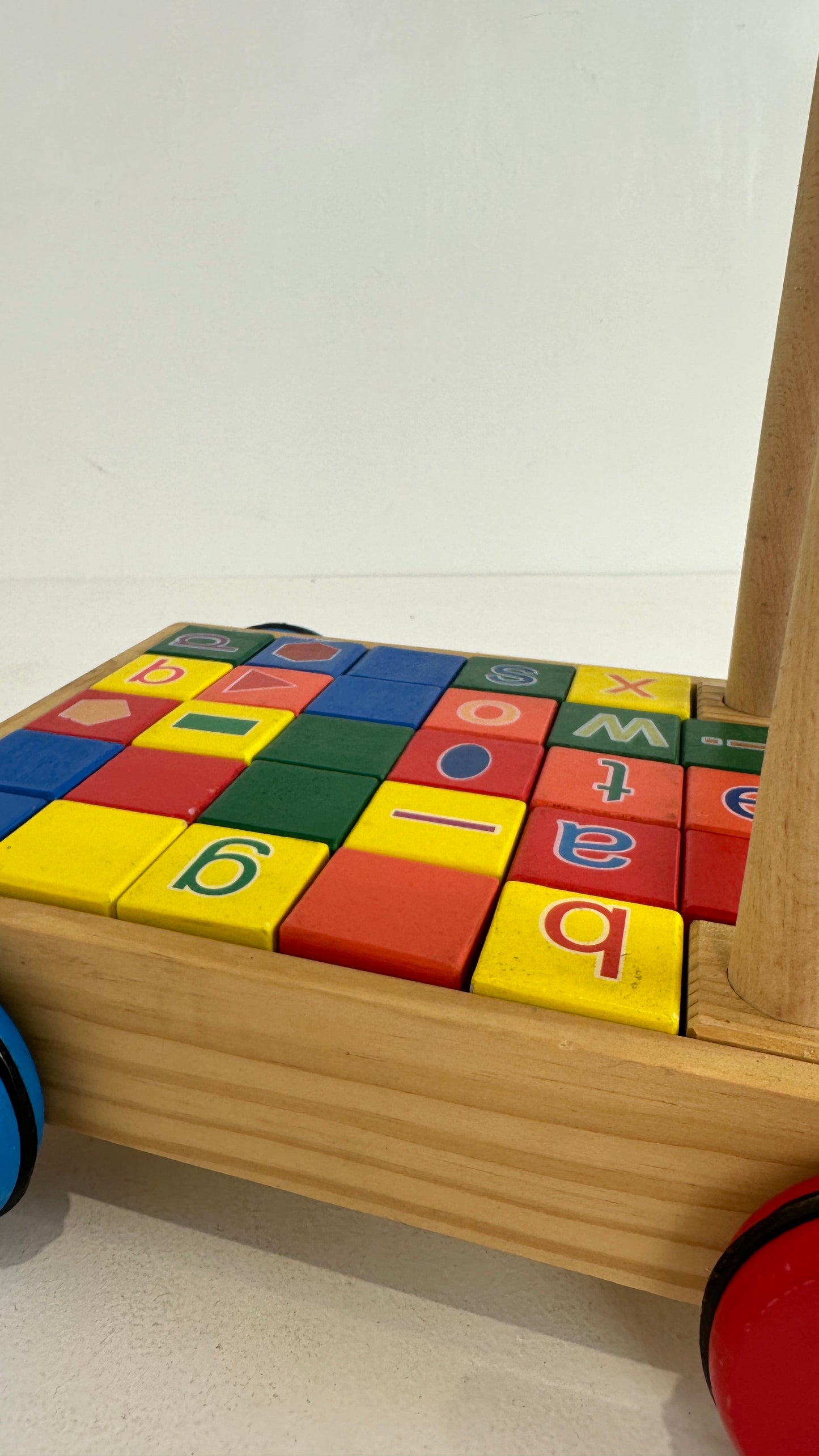 Tidlo Wooden Babywalker with ABC Wooden Blocks (Pre-loved)