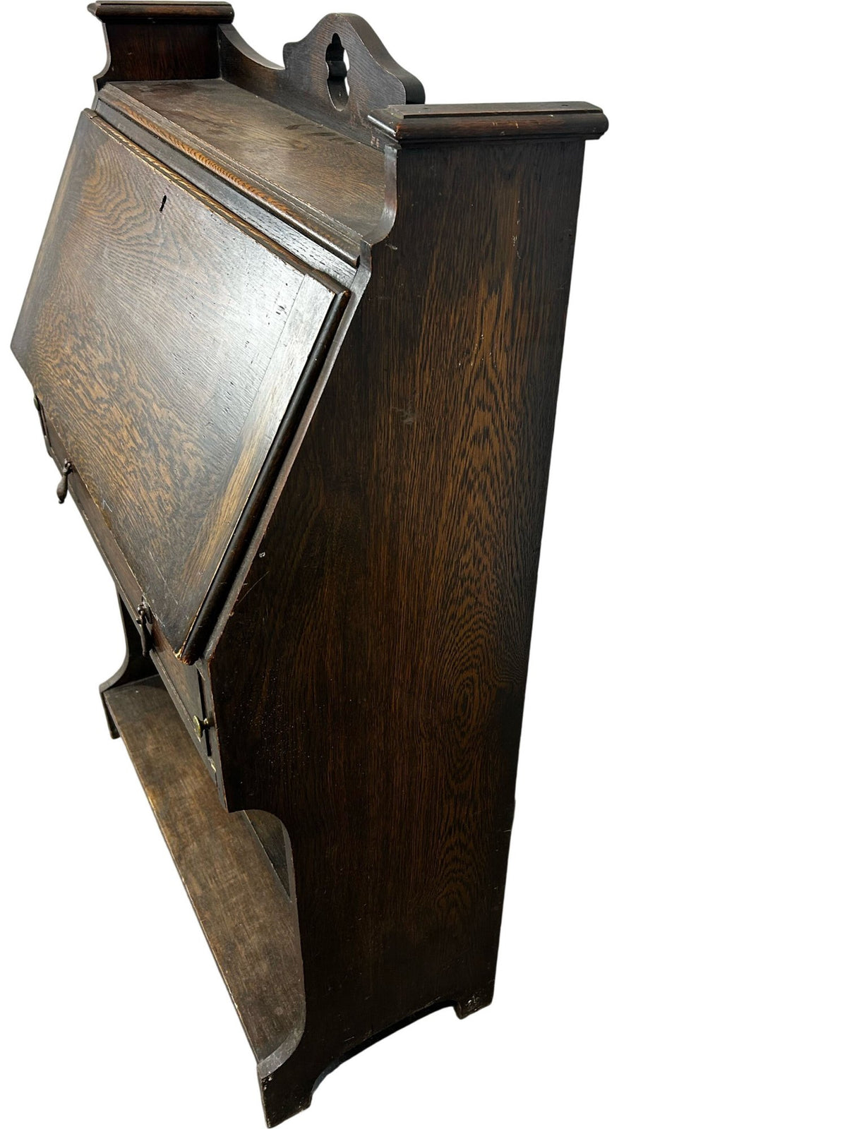 Traditional Wooden Drop-Front Writing Bureau with Drawer & Shelves (Pre-Loved)