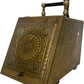 Antique Brass Coal Box with Shovel and Embossed Design Victorian (Pre-Loved)