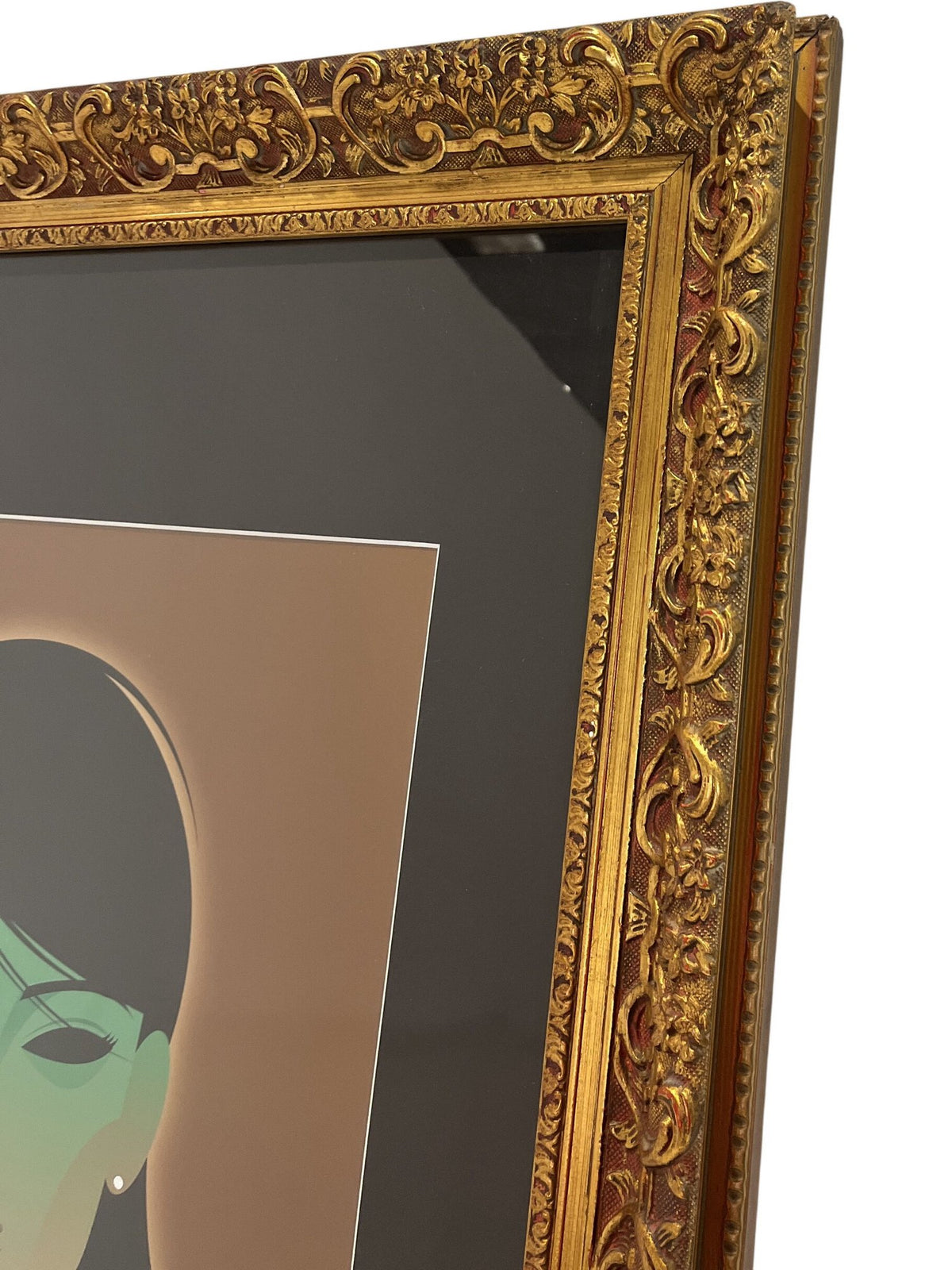 The Green Lady Stanley Chow Framed Portrait Print Gold Frame (Pre-Loved)