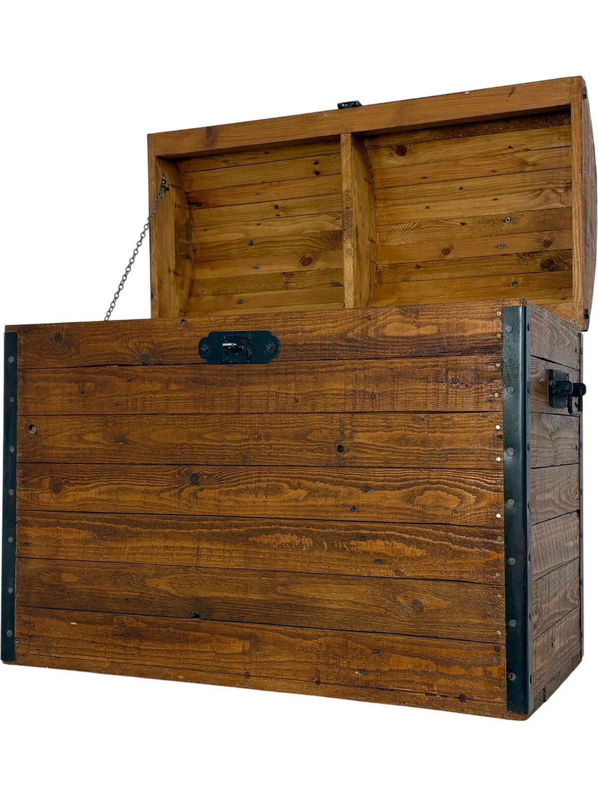 Vintage-Style Wooden Storage Chest Trunk (Pre-Loved)