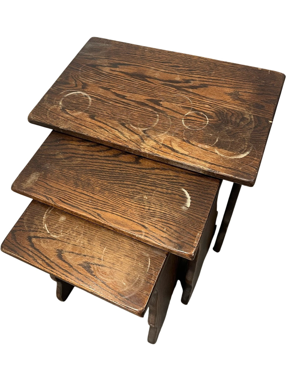 Vintage Set of 3 Wooden Nesting Tables (Pre-Loved)