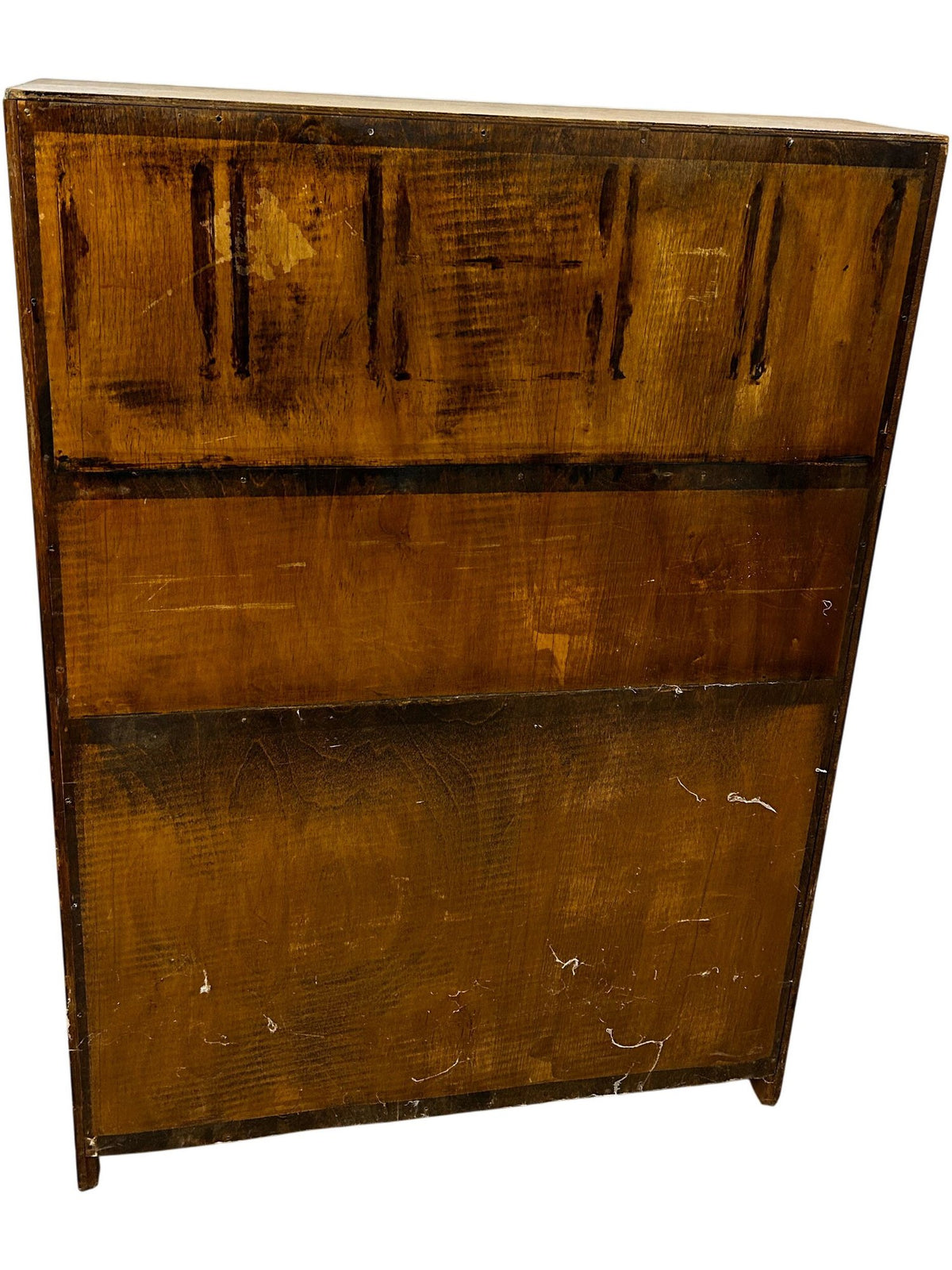 Traditional Wooden Drop-Front Writing Bureau with Cupboard & Shelf (Pre-Loved)
