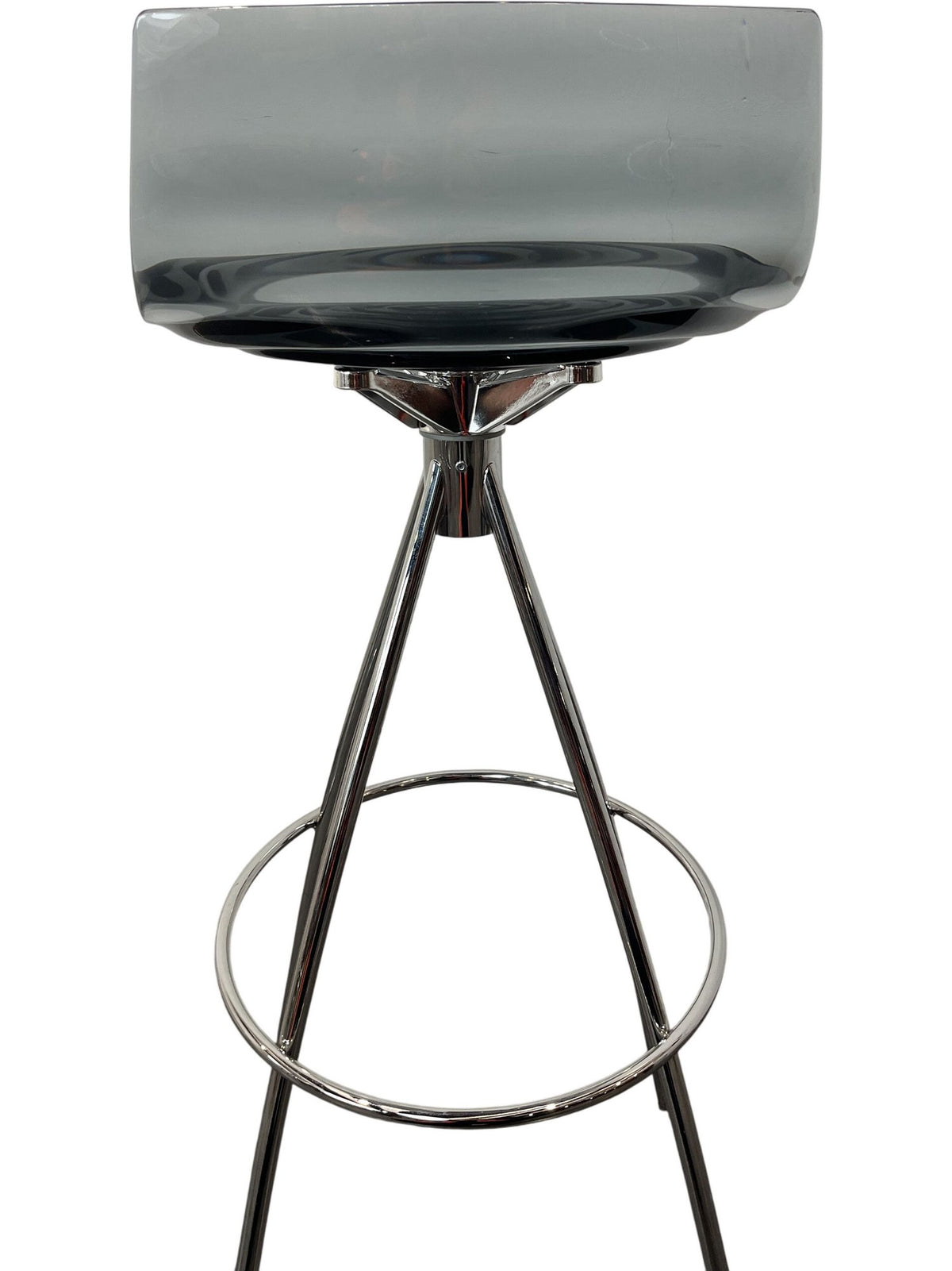 Calligaris l'Eau Transparent Chrome Bar Stool (Pre-Loved)