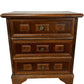 Wooden 3 Drawer Chest Brown Traditional Style (Pre-Loved)