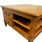 Wooden Square Coffee Table with Drawers & Open Storage (Pre-Loved)