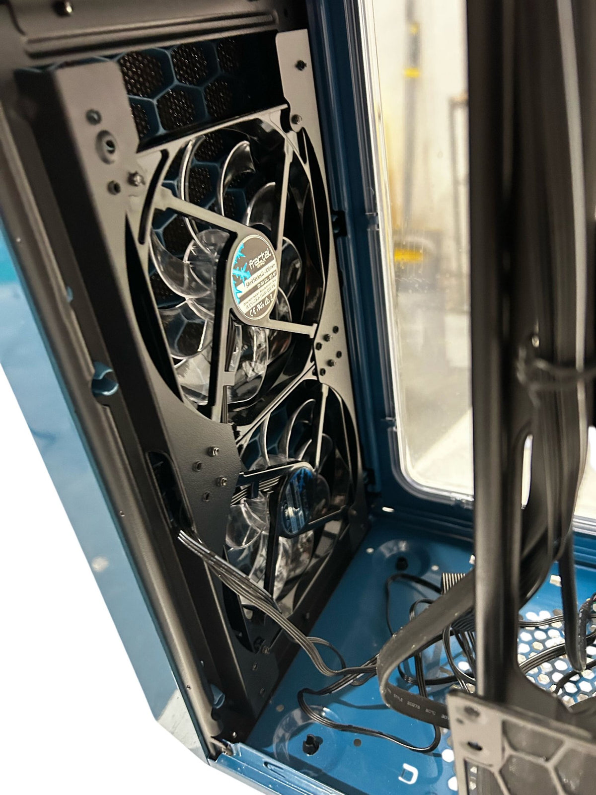 Fractal Design Core 2300 Blue Mid Tower PC Case with Dual Fans (Pre-Loved)