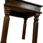 Vintage Style Wooden Side Table Oak Finish Turned Legs Accent (Pre-Loved)