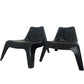 IKEA Tomas Sandell 2 Black Vago Armchairs for the IKEA PS Series 70s (Pre-Loved)